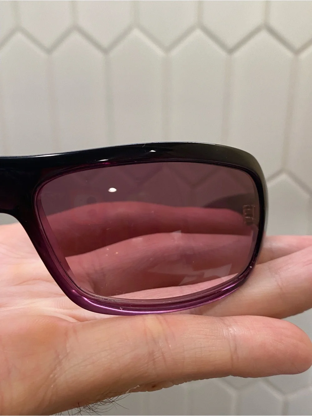 VINTAGE SMITH POLRIZED TLT OPTICS METHOD - Purple FADE - SUNGLASSES - EUC